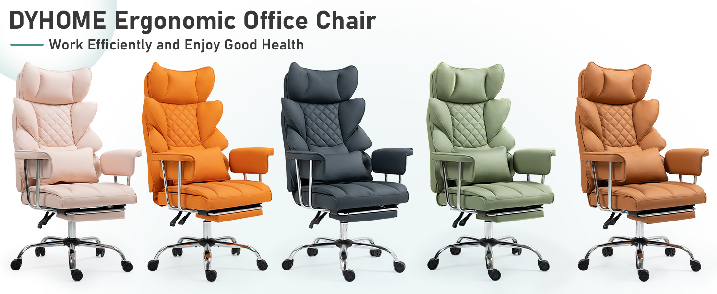 Ergonomic Office Chair with Foot Rest,
