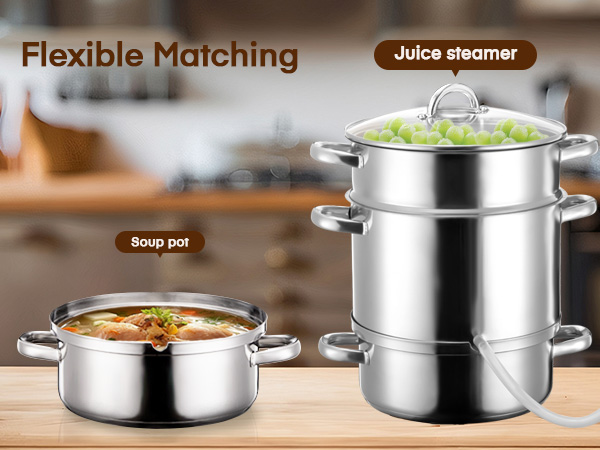 Amazon.com: FOHERE 8.5Qt Steam Juice Extractor, Stainless