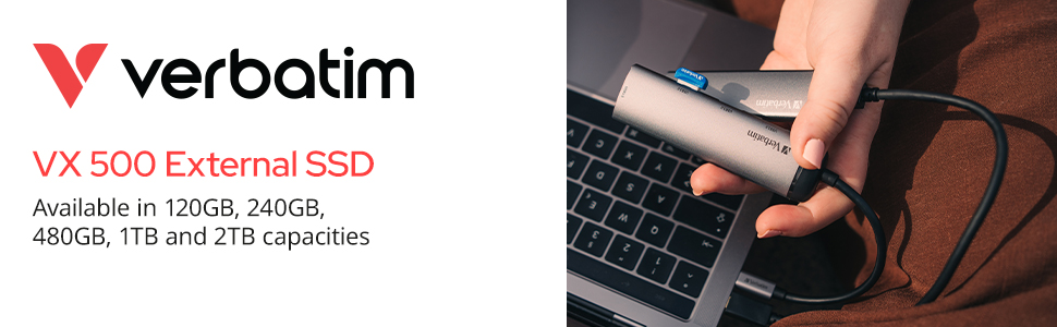 Amazon.com: Verbatim 2TB Vx500 Portable SSD External Hard