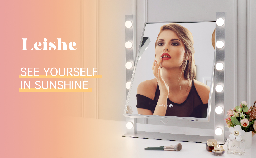 Rotated Hollywood Mirror Free Angle