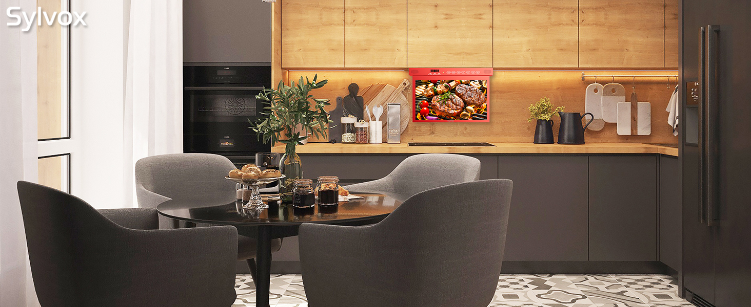 kitchen tv 15.6 small smart tv 15 inch television kids tv 1080P under cabinet smart tv