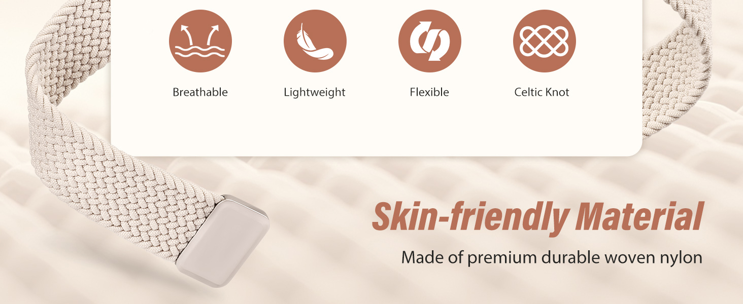 Braided Stretchy Band Compatible with Apple Watch Bands 38/40/41/42/44/45/46/49mm Women Men