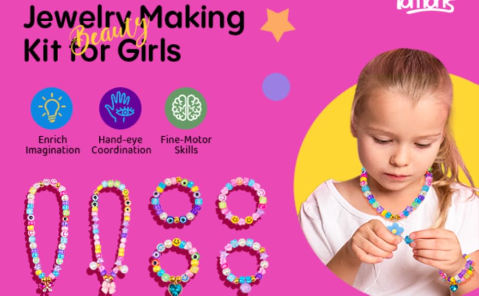 Tomons Bracelet Making Kit,Jewelry Making Kit for Girls,Bracelet Making