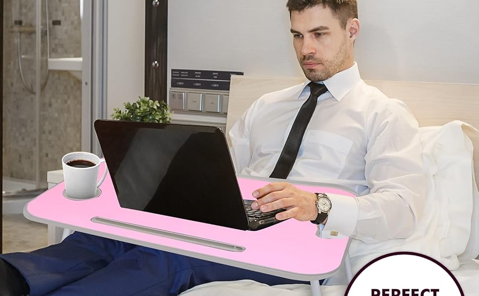 Laptop Desk Portable Foldable Bed Table for Laptop, Laptop Table for Bed and Sofa