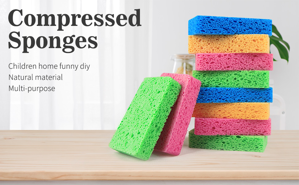 Spunspon 12 Pack NonScratch Scrub Sponges Sponges for