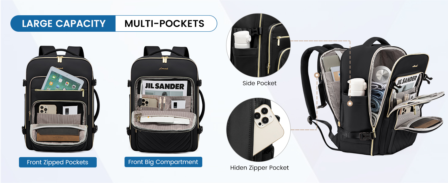 LOVEVOOK Large Travel Backpack for Women, Carry On Backpack