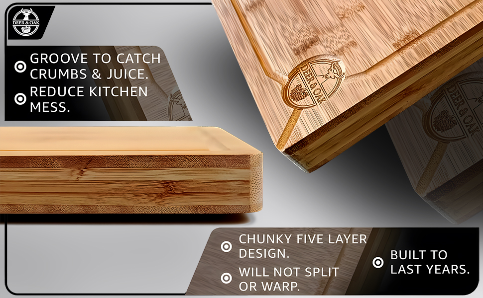 Premium Wooden Butcher&#39;s Block: Versatile, Durable, Sustainable