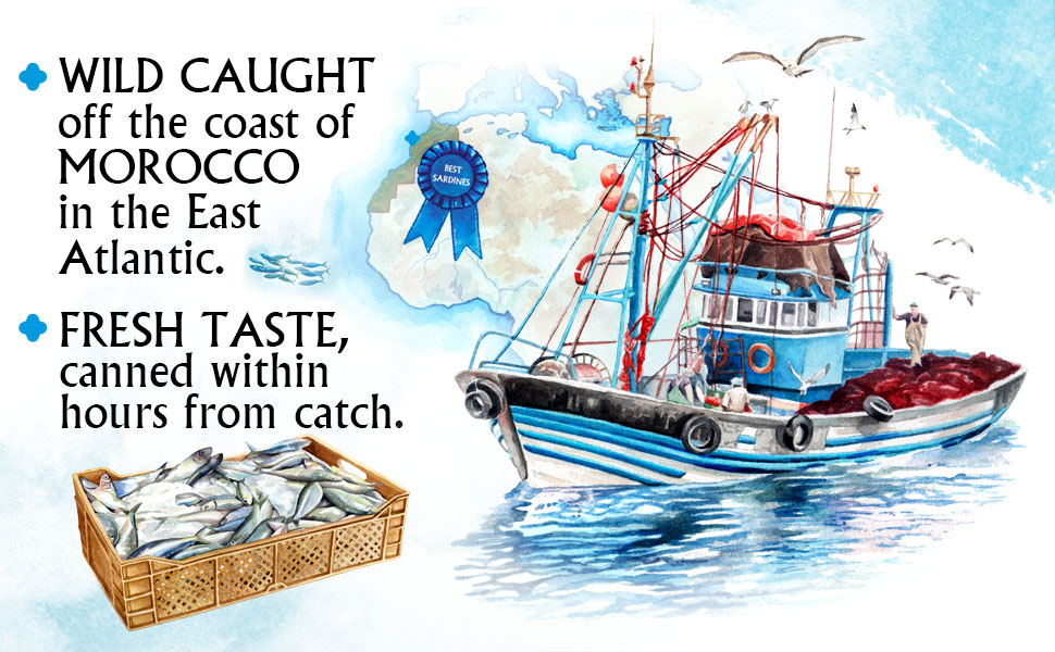 Mina Sardines in Extra Virgin Olive Oil, Responsibly Sourced, Wild