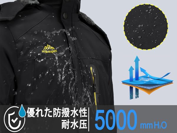 Amazon.co.jp: [TACVASEN] スキーウェア 防寒対策 登山服 防水