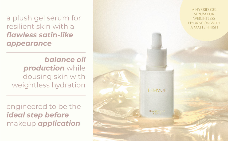 FEMMUE ILLUMIOUS VELVET HYDRATING FACE SERUM MOISTURIZER