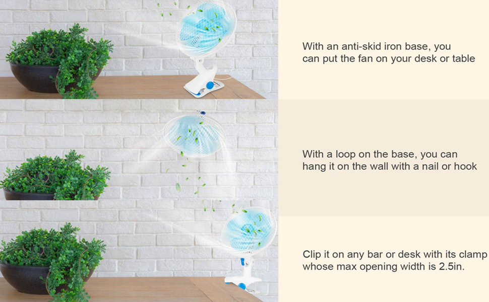 9-inch Clip on Fan Portable Fan