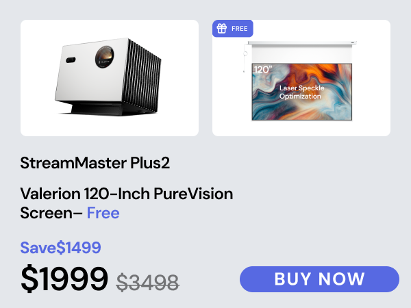 Amazon.com: Valerion StreamMaster Plus2 - Proyector láser 4K Amazon.com: Valerion StreamMaster Plus2 - Proyector láser 4K