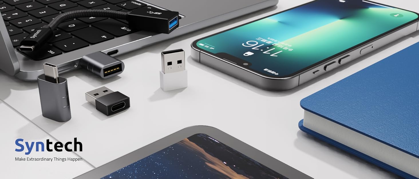 Syntech USB C to USB Adapter [2 Pack] USB C Male to USB3