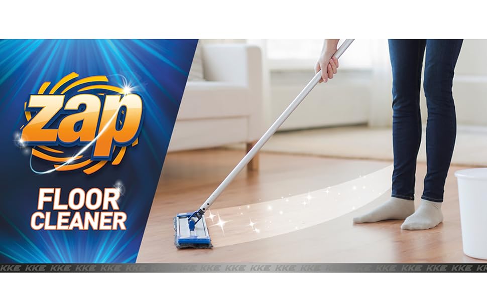 KKE Zap Kleen Floor Cleaner Liquid 5 Liter Surface Cleaner No Rinsing required Citrusy