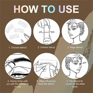 how to use eyebrow stamp