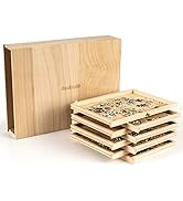 Becko US Wooden Jigsaw Puzzle Sorting Trays Jigsaw Puzzle Sorters Drawer Design Puzzle Accessory ...