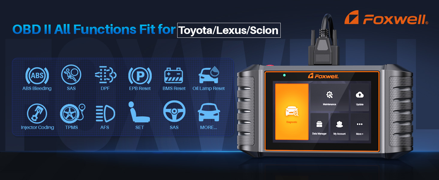 FOXWELL NT710 fit for Toyota Lexus Scion OBD2 Scanner Bi