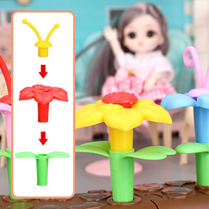 Kids Doll House 2-Stories Dreamhouse Playing House With Realistic Chimney Fully Furnished And Household Appliances, Diy Building Plastic Dollhouse 140 Pcs 16 Doll House