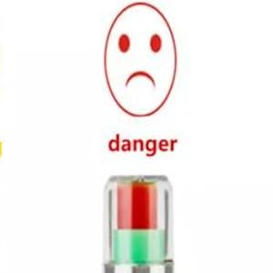 Visual description of tire pressure cap