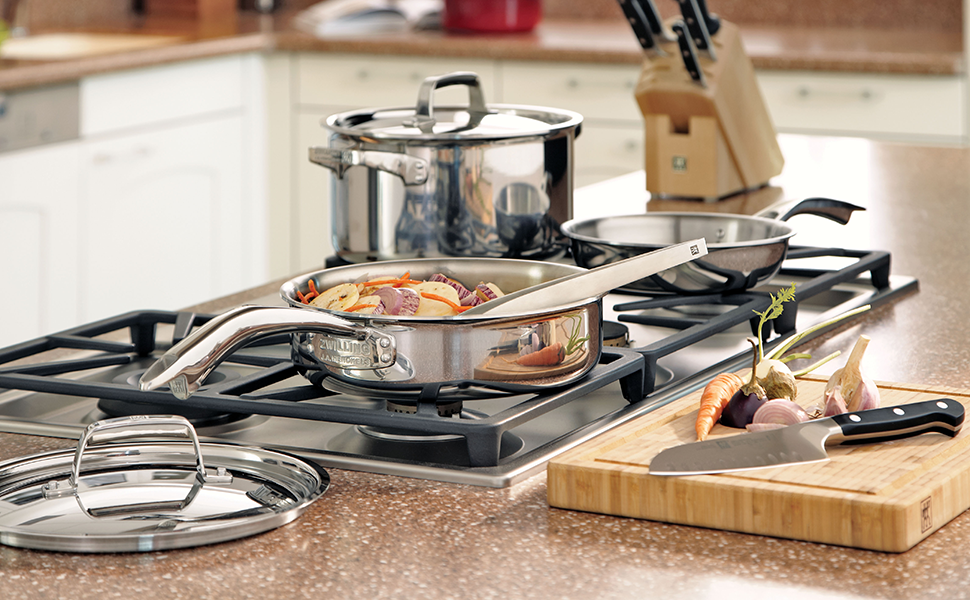 ZWILLING Truclad I 5 Qt. / 14.75 L I Saute Pan with Lid, Silver