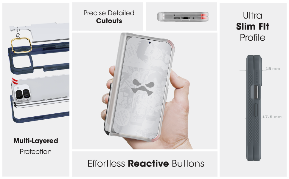 Pixel 9 Pro Fold 512GB Ghostekクリアケース付 Google Pixel 9 Pro Fold Case Clear Phone Covers — GHOSTEK