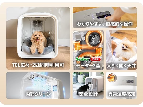 nello ペットドライルーム ＋Deo　2024年製 nello ペットドライルーム＋Deo 獣医師共同開発 NEWもデール