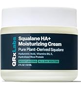 QRxLabs Plant-Based Squalane Moisturizer Cream - 2 fl oz (60 mL) - Face & Body Hyaluronic Acid Mo...