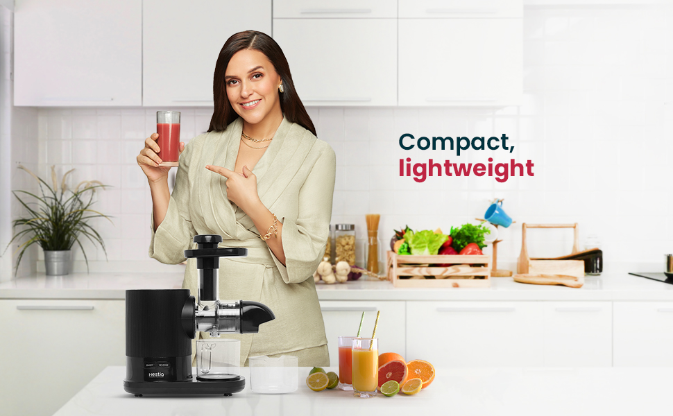 Hestia Appliances NutriVita Cold Press Juicer, 150 Watts Powerful