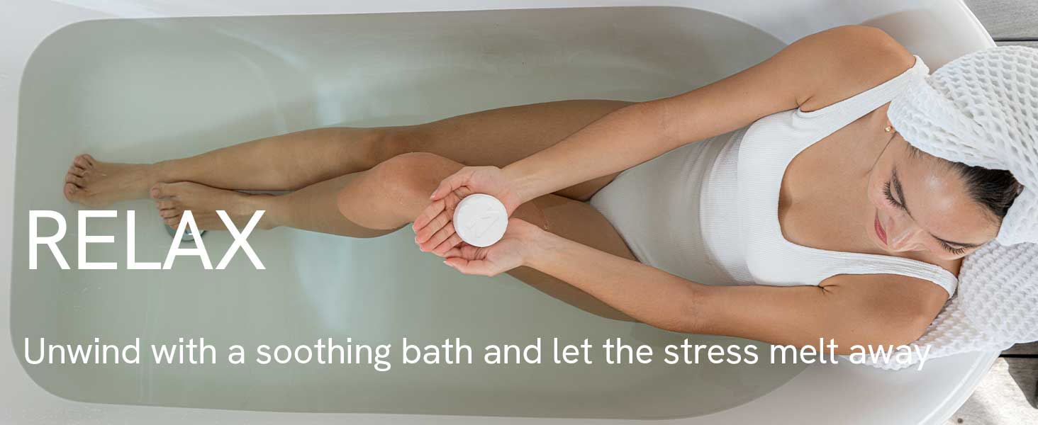 Relax unwind with a soothing bath and let the stress melt away