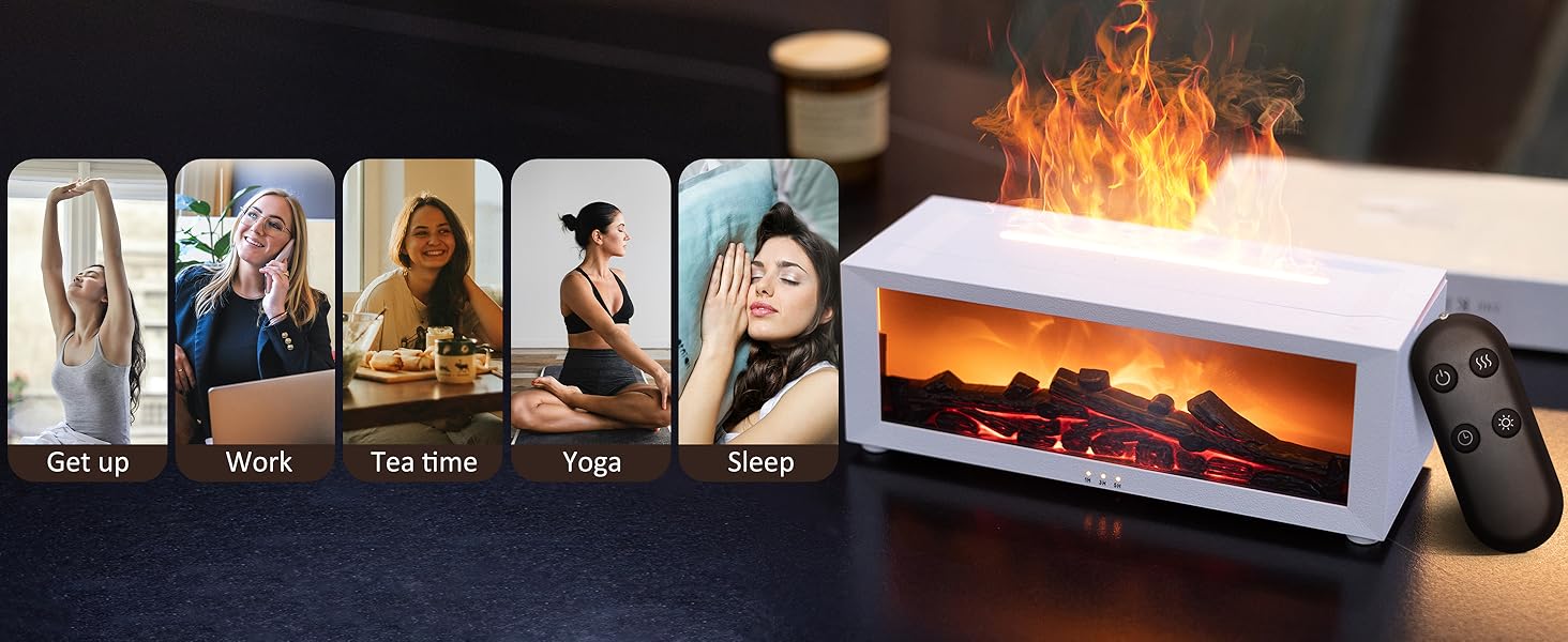 Fireplace humidifier
