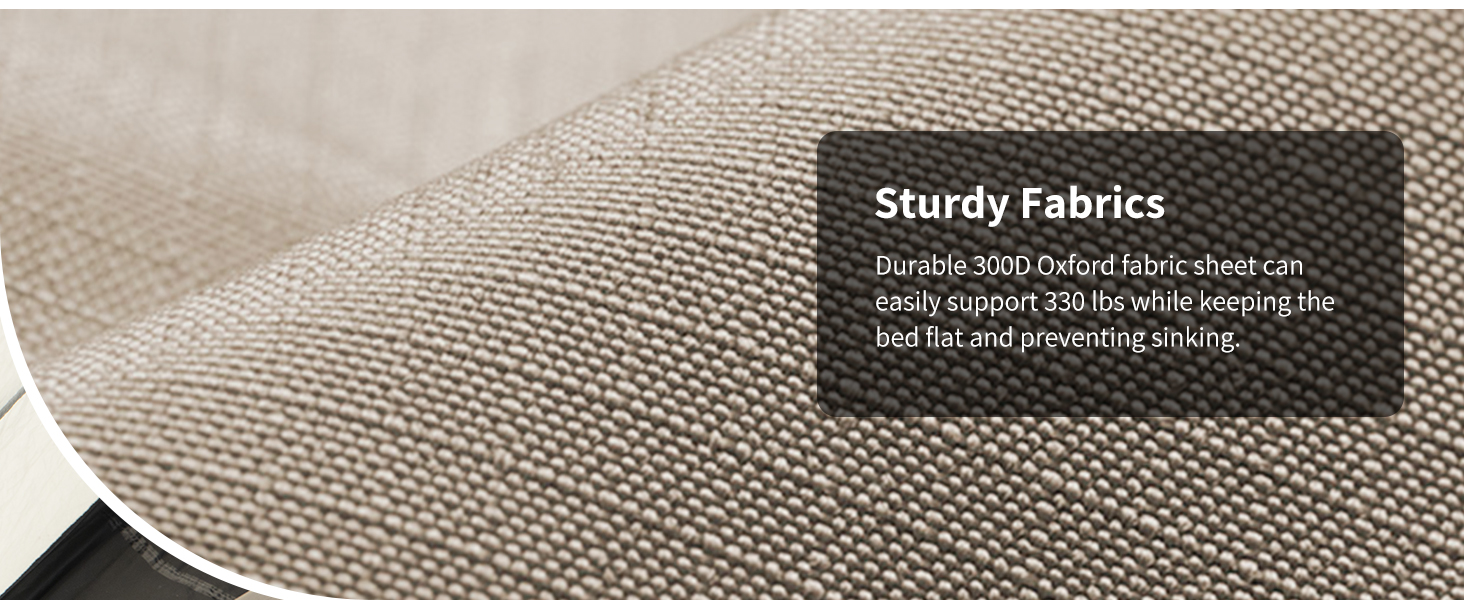 The cot weighs only 4.8lbs and can be easily carried in one hand.