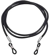 CALFOVERA Cowhide Eye Glasses Holder Around Neck Strap Universal Glasses Lanyard String Genuine L...