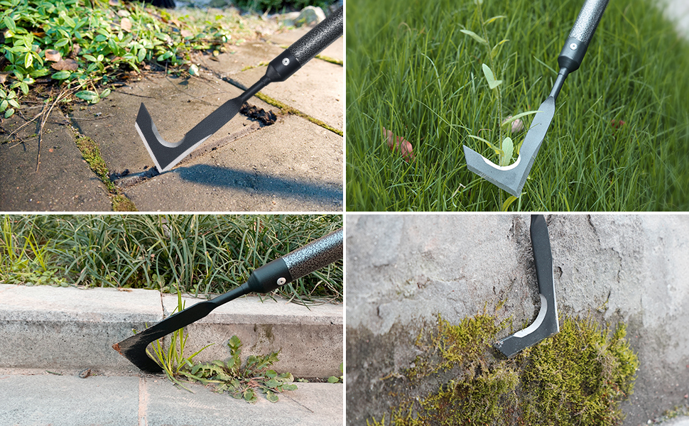 Crevice Weeding Tool, 30Inch Black Painting Metal Long