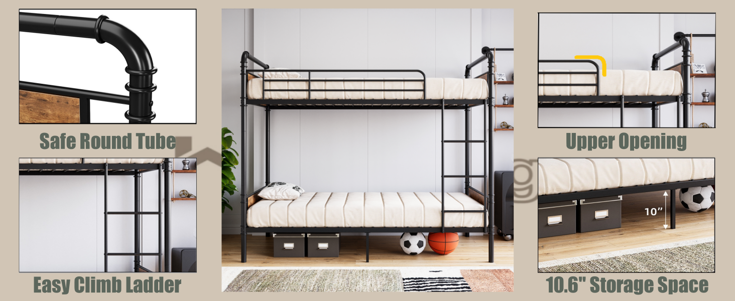 bunk bed twin over twin
