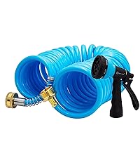 Amazon.com : AUTOMAN EVA Recoil Garden Hose 25ft - Includes 7