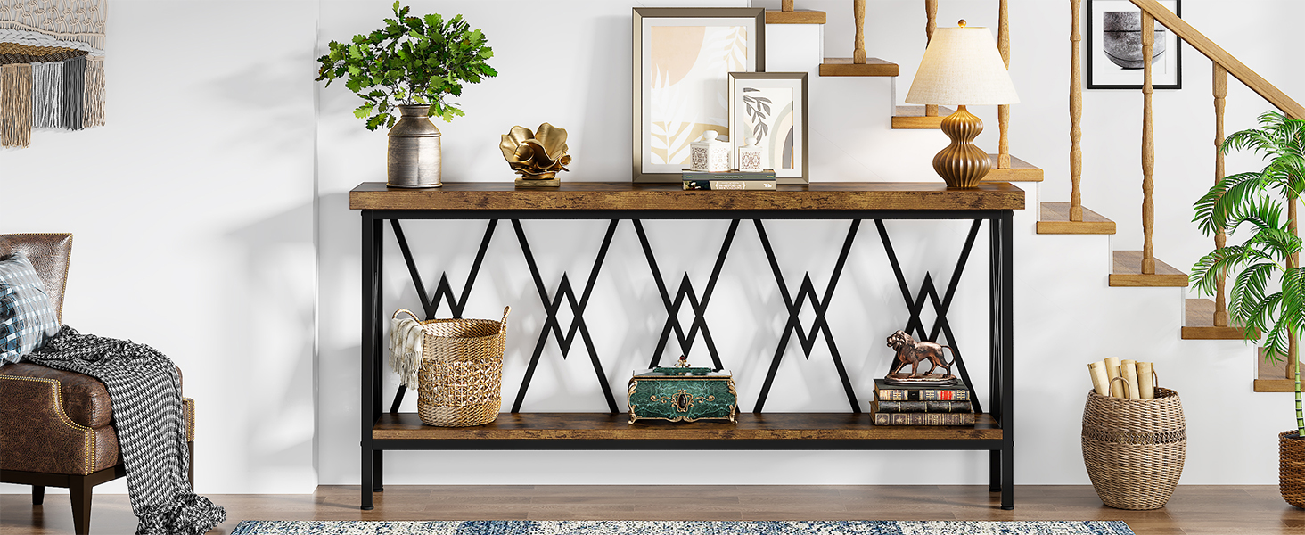 Tribesigns 70.9 Inch Narrow Console Table Extra Long