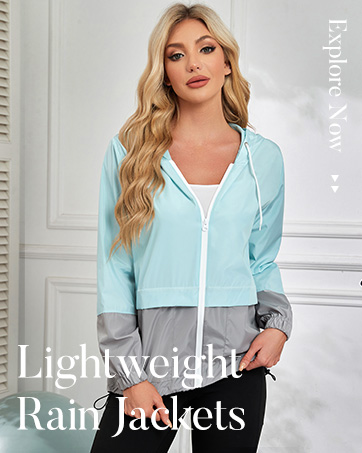 lightweight rain jacket women