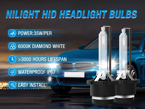 Amazon.com: Nilight D4S HID Bulbs, 6000K Diamond White D4S