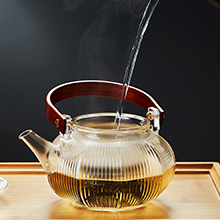 Amazon | ポカロティー 耐熱ガラスティーポットセット 縦縞硝子