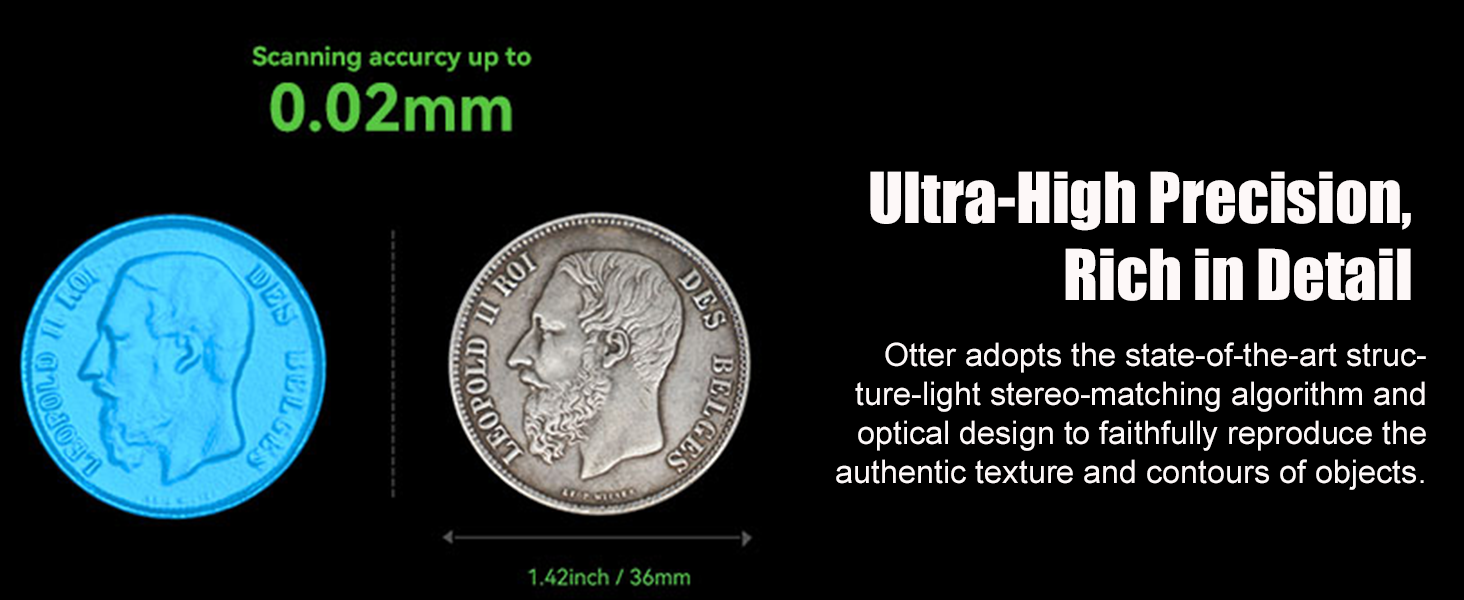 Creality 3D Scanner CR-Scanner Otter,3D Scanner for 3D Printing,3D Printer Scanner 20fps 