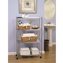 home kitchen wire rack shelf shelving office bathroom garage display stainless steel stackable