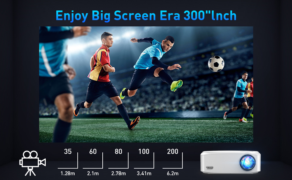 300” WIFI Projector