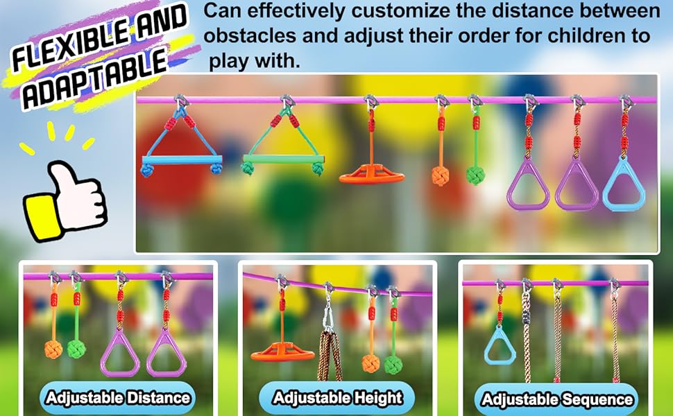 Amazon.com: AOBOTE Ninja Warrior Obstacle Course for Kids