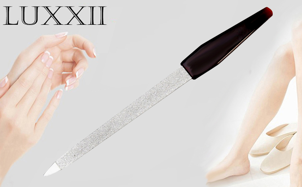 Luxxii (1 Pack) 6 inch Stainless Steel Metal Nail File for