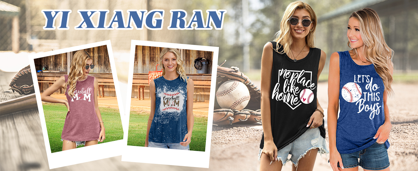 Baseball T Shirt Women Baseball Mom Graphic Tees Casual Short Sleeve Tops Baseball T-Shirt