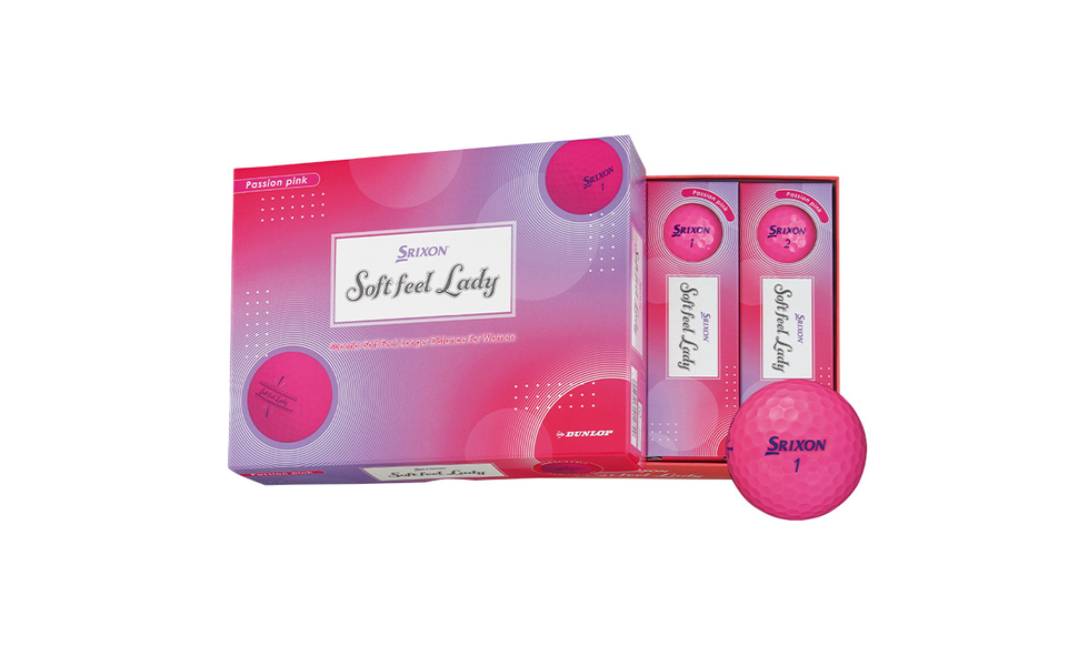 ディズニー スリクソン ソフトフィール レディ カラーボール ピンク 24球 SOFT FEEL 【即納】 ダンロップ スリクソン ソフトフィール