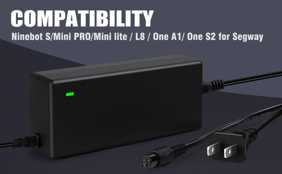 63V 4 CHARGER OF STHETS FOR NINEBOT S (not for S-Plus) / MINI PRO / MINI LITE / L8 / One A1 / UNO S2 / S-MAX, N3M240, GOKART KIT, GOKART PRO, 4 PIN adapt for the Ninebot Segway charger charger 12 4 potor scooter charger