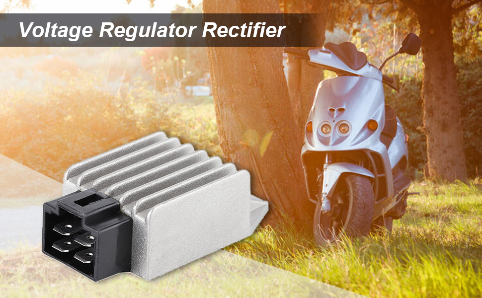 Voltage Regulator Rectifier, Universal 4 Pin 12V Male Plug Voltage