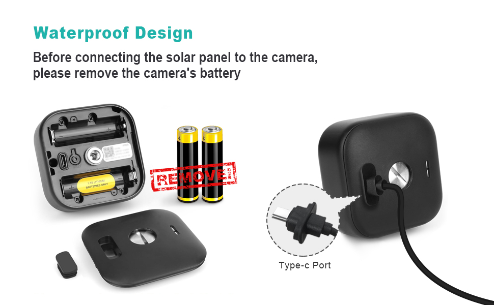 Solar Panel for Blink Camera Outdoor, Solar Panel 4W Compatible with Blink Outdoor