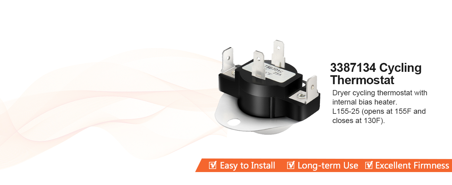 UPGRADED 279838 W10724237 Dryer Heating Element Assembly